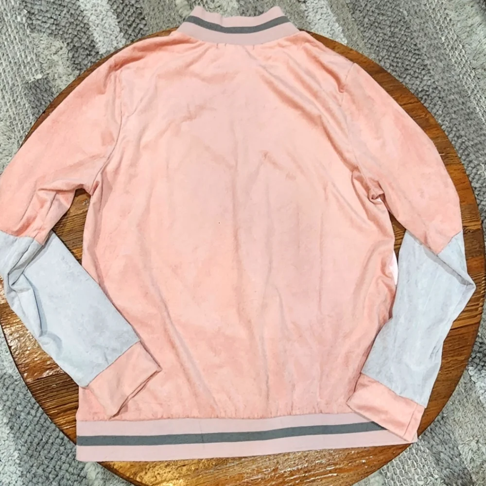 Colorblock Suede Jacket - Picture 3 of 5